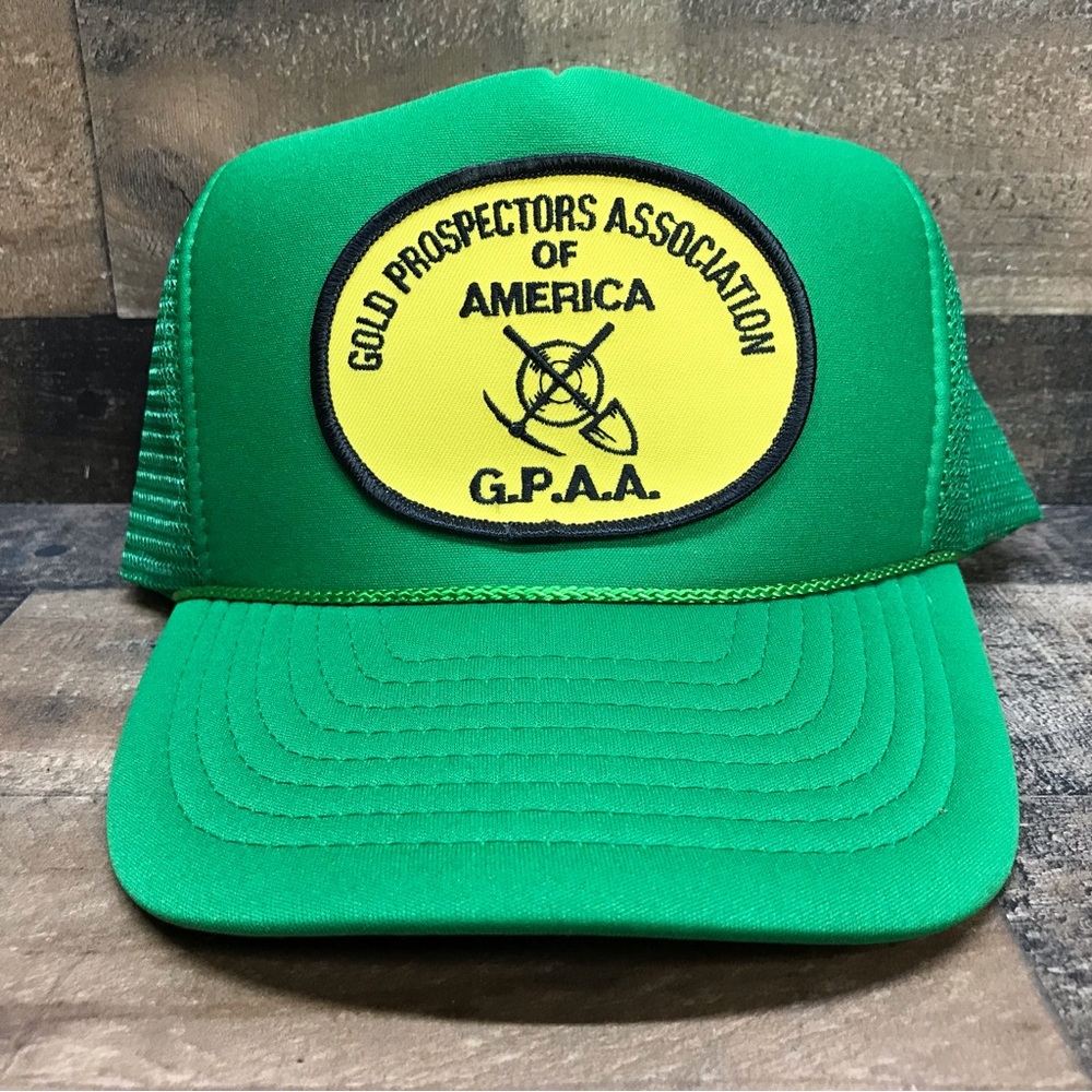 Vintage Gold Prospectors Association of America Cap G.P.A.A. Foam Trucker Hat
